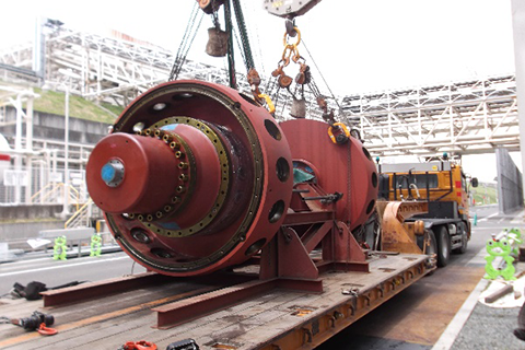 車両荷受け作業