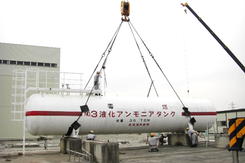 車両荷受け作業（設置）